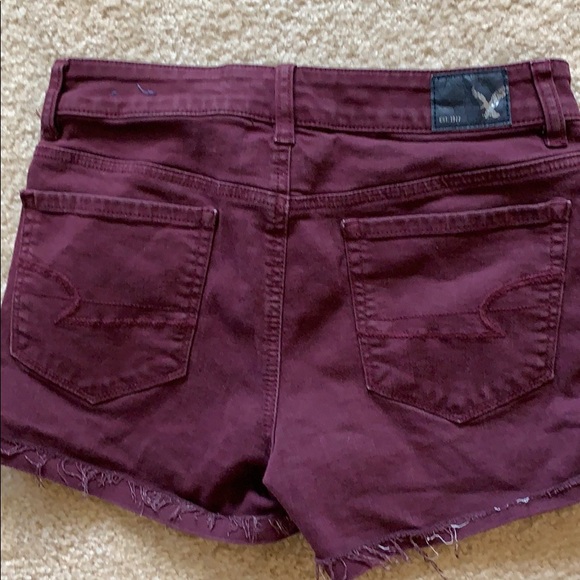 American Eagle Maroon Shorts - Picture 2 of 2